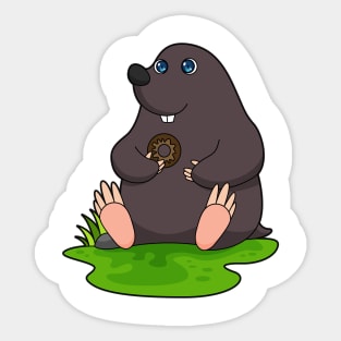 Mole Donut Sticker